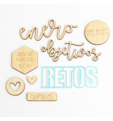 Set adornos para PL Kimidori Colors Enero