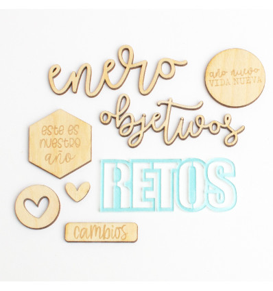 Set adornos para PL Kimidori Colors Enero