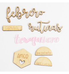 Set adornos para PL Kimidori Colors Febrero