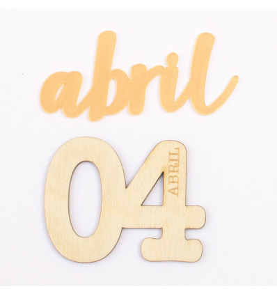 Set adornos para PL Kimidori Colors mes Abril