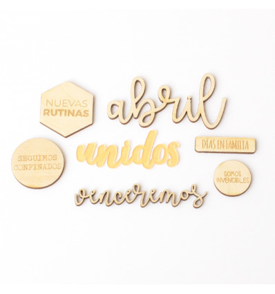 Set adornos para PL Kimidori Colors Abril