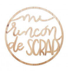 Letrero para colgar Mi Rincón de Scrap