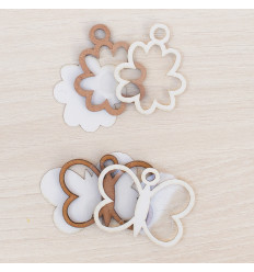 Set Mini Shakers Kimidori Colors Mariposa y Flor