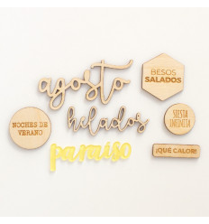 Set de adornos para PL Kimidori Colors Agosto