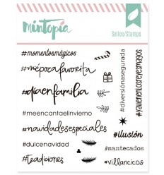 Sello Hashtags Navideños