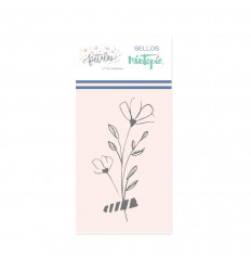 Mini sello ramita con washi 1