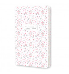 Cuaderno de Bullet Journal Flores grises