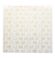 Vellum 12x12 Lacres foil dorado