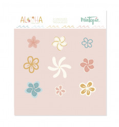 Troquel Aloha Mini Flores tropicales