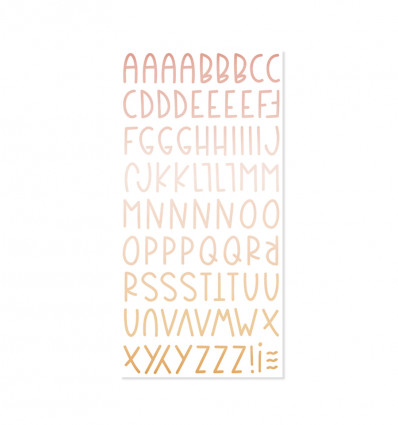 Alfabeto chipboard Aloha