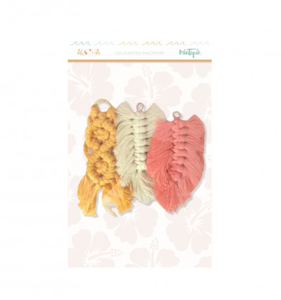 Colgantes macramé