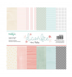 Kit de papeles básicos 12"x12" Diciembre de Mintopía