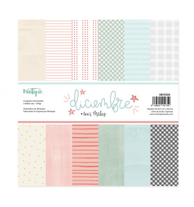 Kit de papeles básicos 12"x12" Diciembre de Mintopía