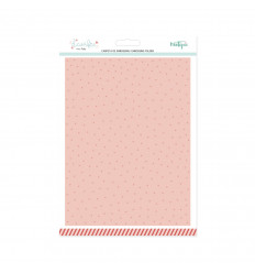 Carpeta de embossing 6"x8" Mintopía Diciembre Puntitos