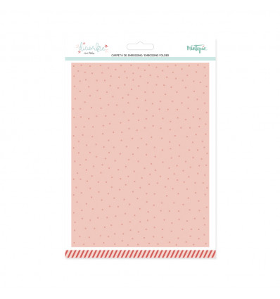 Carpeta de embossing 6"x8" Mintopía Diciembre Puntitos
