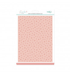 Carpeta de embossing 6"x8" Mintopía Diciembre Corazones