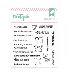 Sello Hashtags veraniegos catalán