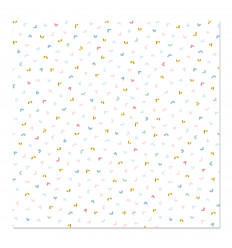 Vellum 12"x12" Corazones Foil Aventura
