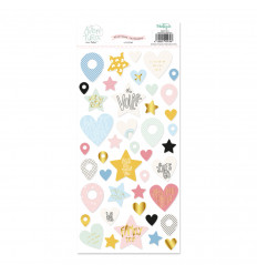 Chipboard estrellas 1mm Aventura de Mintopia