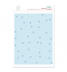 Carpeta embossing aviones Aventura de Mintopia