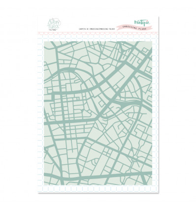Carpeta embossing plano Aventura de Mintopia