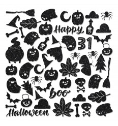 Die cuts Glitter Truco o trato