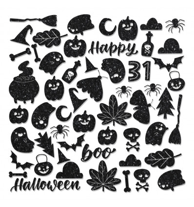 Die cuts Glitter Truco o trato