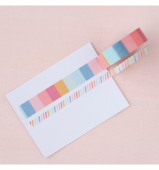 Set Washi Tape Rayas de colores Aventura