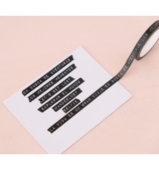 Washi Tape palabras negras Aventura
