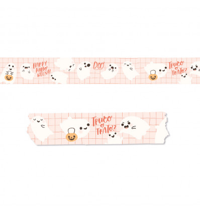 Washi tape Fantasmitas Truco o trato