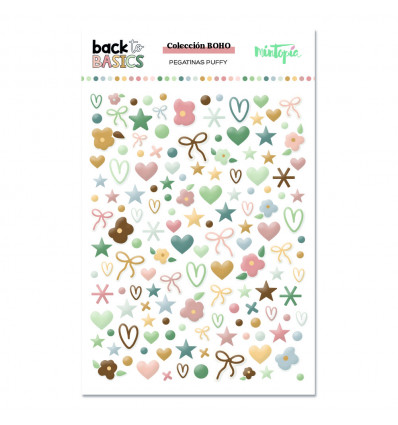 Pegatinas puffy boho Back to Basics
