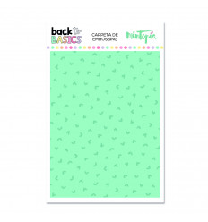 Carpeta embossing corazones Back to Basics