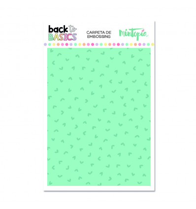Carpeta embossing corazones Back to Basics