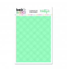 Carpeta embossing líneas cruzadas Back to Basics
