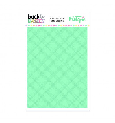 Carpeta embossing líneas cruzadas Back to Basics