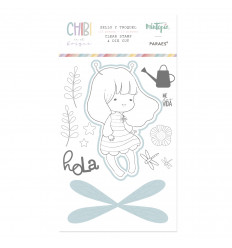Sello + troquel Chibi en el Bosque Hada 1