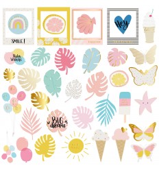 Die cuts vellum Summer Stories