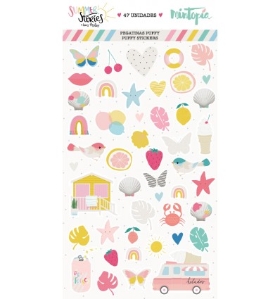 Pegatinas puffy Summer Stories