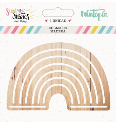 Arcoiris de madera 9 cm