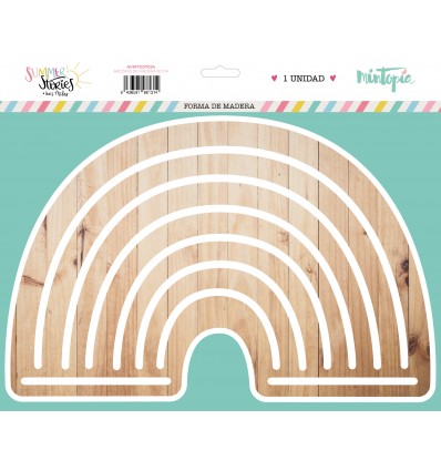 Arcoiris de madera 30 cm