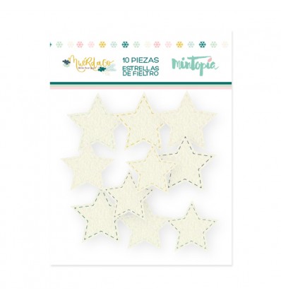 Estrellas de fieltro Muérdago